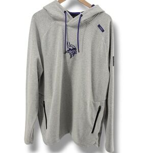 UNRL X VIKINGS ELEVATION HOODIE Mens 2XL Gray NFL Pullover Limited Edition